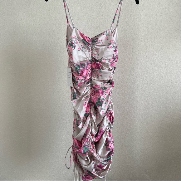 FOR LOVE & LEMONS Palais Mini/Midi Dress in Floral - Picture 4 of 5